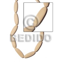 natural white wood flat football 7mmx14mmx45mm