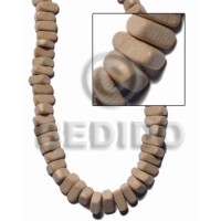 natural white wood triangle nuggets 6mmx15mm 