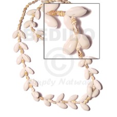 bubble shell with nassa white length =35