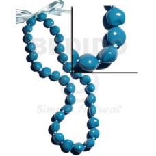 lei  kukui seeds in bright blue
