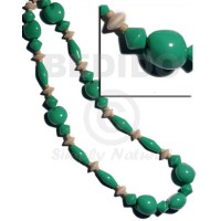 lei  kukui seeds and natural wood