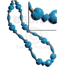 lei  kukui seeds and natural wood