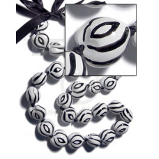 kukui seeds in animal print  zebra