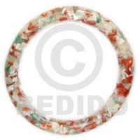 multi clear coral, crazy cut troca jade