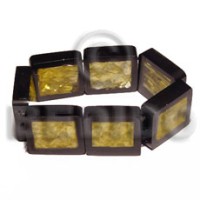 elastic resin laminated back to back yellow