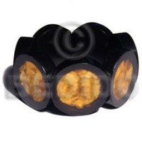 elastic round mashed capiz shells in laminated