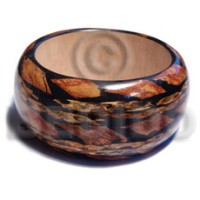 h=40mm thickness=13mm inner diameter=65mm bangle natural wood