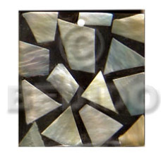 flat square black resin w 25mmx25mm