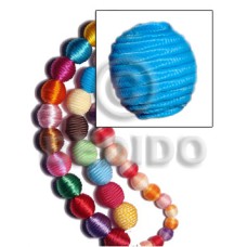 20mm natural white oval wood beads wrapped