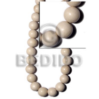 20mm buffed bleach natural white wood beads