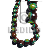 15mm robles round beads with handpainted back
