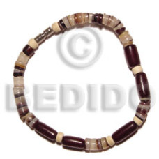 hammershell heishe natural.buri seed with 4 5mm coco