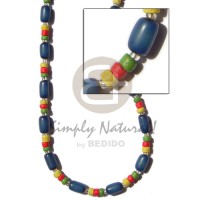 blue buri tube with yellowithred green coco Pokalet and