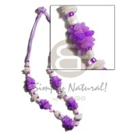 lavender 3 layer wax cord with buri