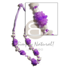 lavender 3 layer wax cord with buri