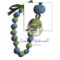 painted kukui nuts alternate graduated solid