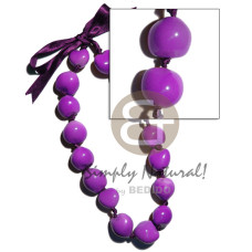 painted graduated kukui nuts  bright