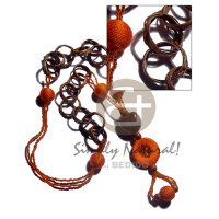 basket rings with kukui nuts 15mm wrapped wood