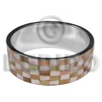 laminated brownlip blocking in 1 inch