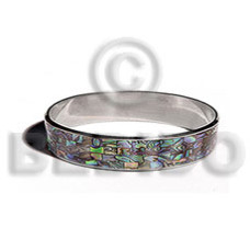 laminated inlaid mosaic paua in .5 inch