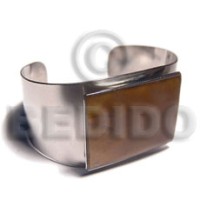 haute hippie 38mmx23mm metal cuff bangle with