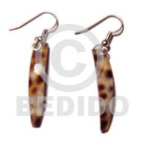 cowrie stick dangling earrings