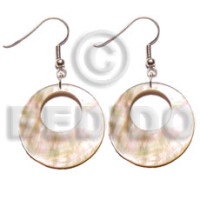 dangling 35mm round mother of pearl shell (MOP)