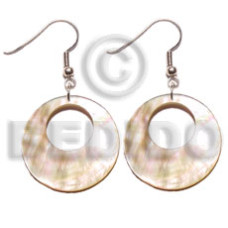 dangling 35mm round mother of pearl shell (MOP)