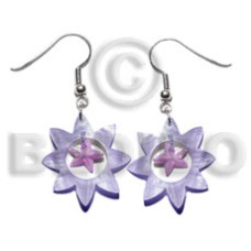 dangling 40mm lilac sun hammershell with 15mm