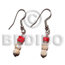 dangling luhuanus mosaic bead white clam combination