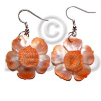 dangling graduated orange 30mm hammershell flower