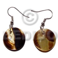 dangling 20mmx20mm round brownlip tiger