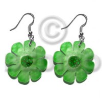 dangling 30mm flower hammershell in graduated bright