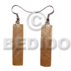 dangling 45mmx10mm brownlip flat bars
