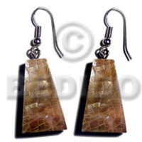 dangling 25mmx15mm pyramid laminated brownlip cracking with