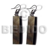 dangling 40mmx10mm blacklip bar with 5mm black