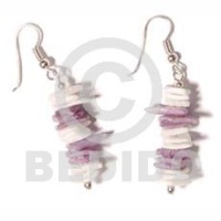 dangling white rose with dyed lilac white