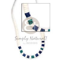 graduated white clam with grn coco combination