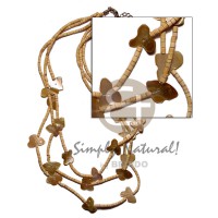 graduated 3 layer 2 3mm coco heishe natural