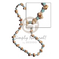 popcorn luhuanus with white clam dyed