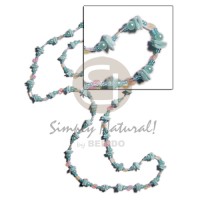 36 in. continuous powder blue white rose