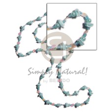 36 in. continuous powder blue white rose