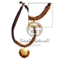 8 layers wax cord with glass beads