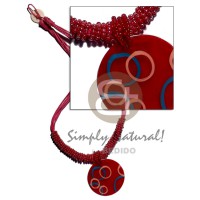 8 layers wax cord with glass beads