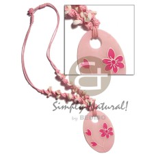 2 layers twisted wax cord with puka