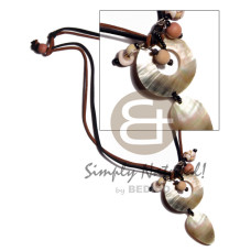 dangling 35mm blacklip ring with 30mmx20mm teardrop