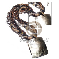 6 layers intertwined cut beads 4 5mm coco Pokalet.