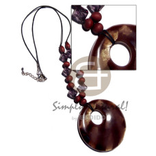 wax cord with acryclic crystals , 10mm