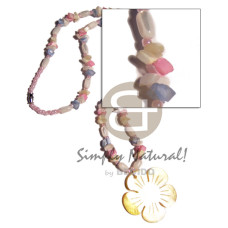 troca rice beads with pastel colored crazy cut shells combination and 40