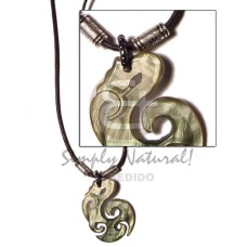 celtic blacklip in wax cord 40mmx25mm